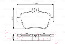 Тормозные колодки Bosch 0986495348