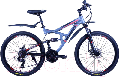 Велосипед PIONEER Safari T (17, серый/белый/красный)