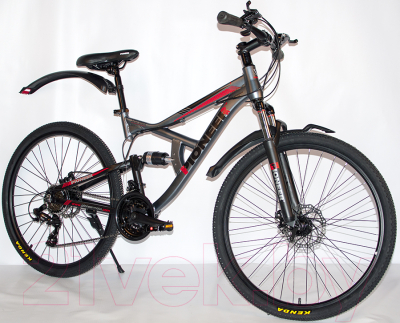 Велосипед PIONEER Safari T (17, серый/белый/красный)