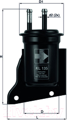 Топливный фильтр Knecht/Mahle KL135