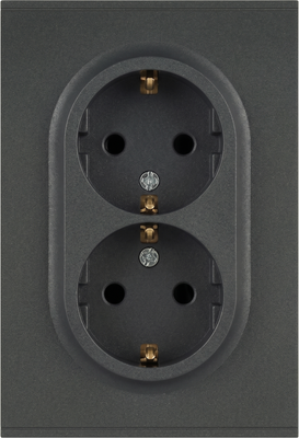 

Розетка, Arktik 16-2105-06 2X2P+E Schuko 16А-250В / Б0070459