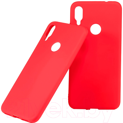 Чехол-накладка Case Matte для Redmi Note 7 (красный матовый)