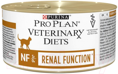 Влажный корм для кошек Pro Plan Veterinary Diets NF St/Ox при патологии почек (195г)