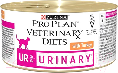 

Корм для кошек Pro Plan, Veterinary Diets UR St/Ox с индейкой