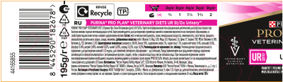 Влажный корм для кошек Pro Plan Veterinary Diets UR St/Ox с индейкой (195г)
