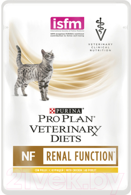 Влажный корм для кошек Pro Plan Veterinary Diets NF с курицей (85г)