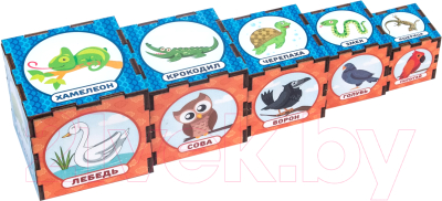 

Развивающая игрушка WoodLand Toys, Пирамидка. Живой мир / 098111