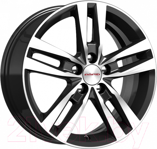 Литой диск K&K Rassvet 16x6.5" 5x112мм DIA 57.1мм ET 46мм Алмаз черный