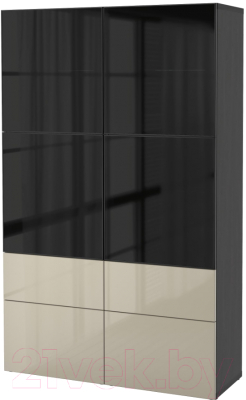 

Шкаф с витриной Ikea, Бесто 192.468.27