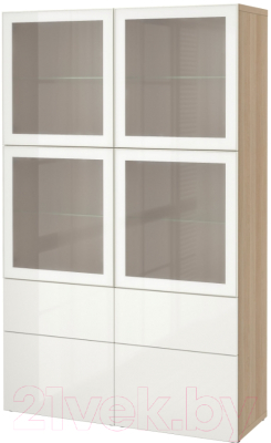 

Шкаф с витриной Ikea, Бесто 192.468.51