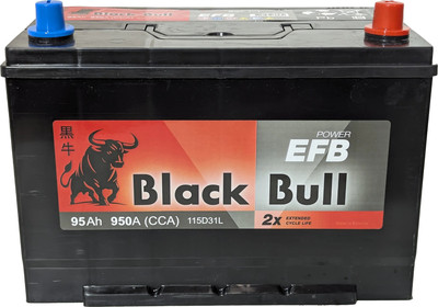 Автомобильный аккумулятор BLACK BULL Asia EFB JR 950A / 6СТ-95.0EFBD31