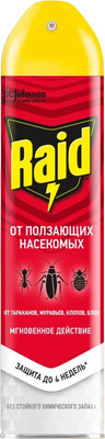 Спрей от насекомых Raid от ползающих насекомых