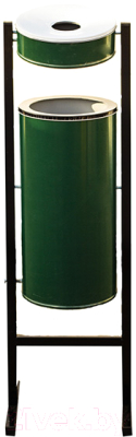 Урна уличная Титан Мета СЛП-250 (зеленый)