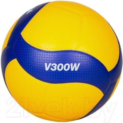 Мяч волейбольный Mikasa V300W (размер 5, желтый/синий)