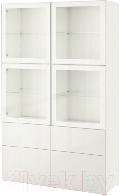 

Шкаф с витриной Ikea, Бесто 292.468.36