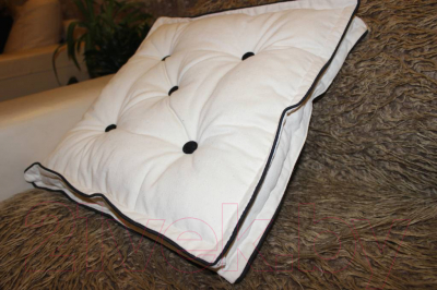 Подушка на стул MATEX 3D Домино / 04-011 (белый)