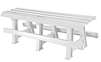 Скамья садовая Стандарт Пластик Групп №3 (белый)