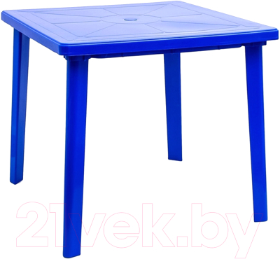 Стол пластиковый Стандарт Пластик Групп Квадратный 80х80 (синий)