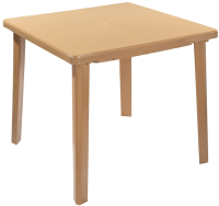 Стол пластиковый Стандарт Пластик Групп Квадратный 80х80 (бежевый)
