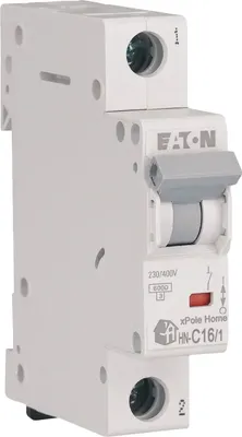 Выключатель автоматический Eaton HN-С16/1 1P 16A C 6kA / 194831