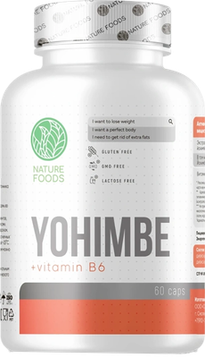 Комплексная пищевая добавка Nature Foods Йохимбин + витамин B6