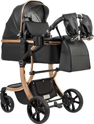 Детская универсальная коляска Aimile Adventurer PU / ADV-16 (золотой черный) - 