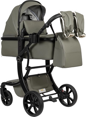 Детская универсальная коляска Aimile Adventurer PU / ADV-15 (хаки) - 