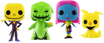 Набор фигурок коллекционных Funko POP! Disney. TNBC. Jack/Oogie/Sally/Zero BLKLT Exc / Fun69146