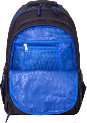 Рюкзак Grizzly RU-806-1 (черный/синий)