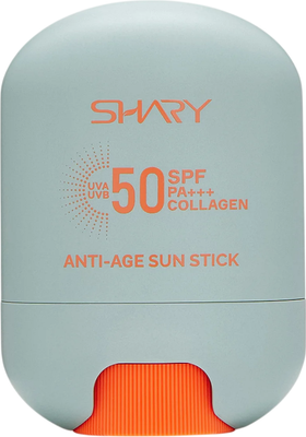 Стик солнцезащитный Shary Антивозрастной с коллагеном SPF 50+ (15г) - 