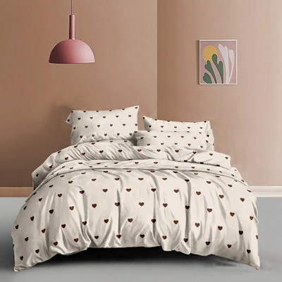 

Комплект постельного белья, Бязь Кофейные сердечки 1.5сп 50x70 / 150-0691