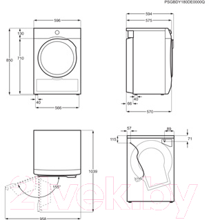 Сушильная машина Electrolux EW6CR527P