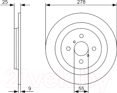 

Тормозной диск Bosch, 0986479360