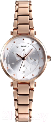 Часы наручные женские Skmei 1411-1 (розовое золото )
