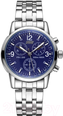 Часы наручные мужские Skmei 9070-2 (синий/ремешок из нержавеющей стали)