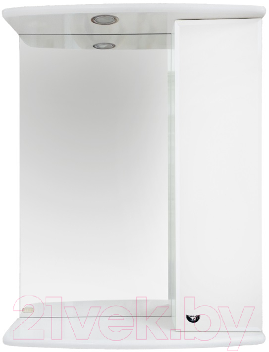 Шкаф с зеркалом для ванной Misty Астра 50 R / Э-Аст04050-01СвП