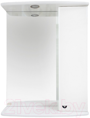 Шкаф с зеркалом для ванной Misty Астра 50 R / Э-Аст04050-01СвП