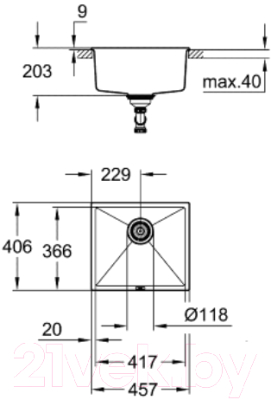 Мойка кухонная GROHE 31653AP0