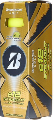 Набор мячей для гольфа BRIDGESTONE e12 Straight Matte Yellow / BGB5CYX