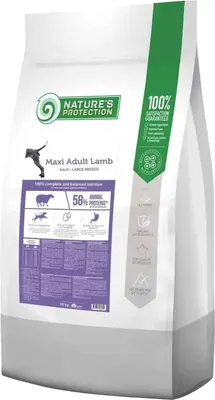 Сухой корм для собак Nature's Protection Adult Lamb Maxi для всех пород / NPB46244