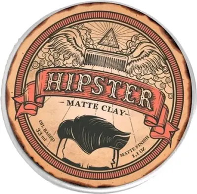 Глина для укладки волос Hipster Matte Clay с сильной фиксацией