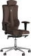 Кресло офисное Kulik System Elegance азур (шоколад с подголовником) - 