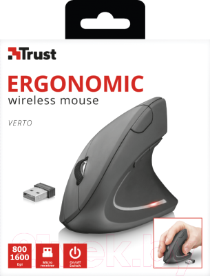 Мышь Trust Verto Wireless Ergonomic Mouse / 22879