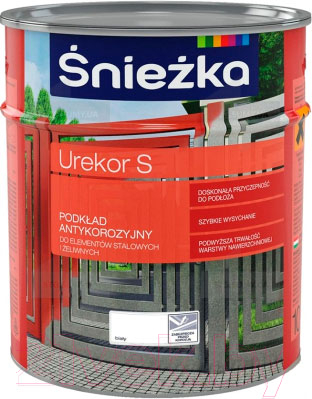 Краска Sniezka Urekor S Антикоррозийная (1л, черный)