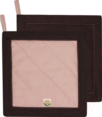 Набор кухонного текстиля MATEX Double Charm 10-081 (розовый/коричневый)