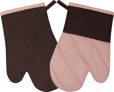 Набор кухонного текстиля MATEX Double Charm 10-081 (розовый/коричневый)
