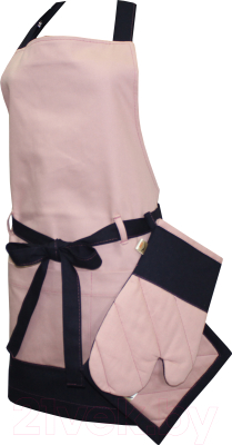 Набор кухонного текстиля MATEX Double Charm 10-098 (розовый/темно-синий)