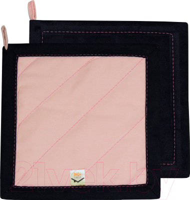 Набор кухонного текстиля MATEX Double Charm 10-098 (розовый/темно-синий)