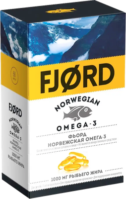 Жирные кислоты Fjord Норвежский рыбий жир из печени трески