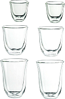 Набор стаканов для горячих напитков DeLonghi DLSC302 (6шт) - 